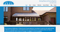 Desktop Screenshot of jansawnings.com